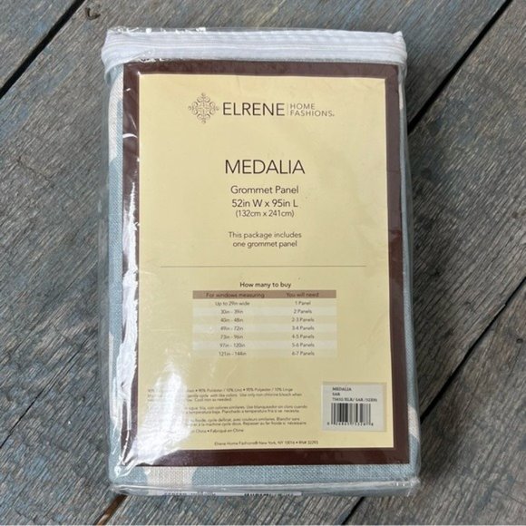 ANDOVER MILLS Medalia Urbano Semi-Sheer Single Curtain Panel 52 in x 95 NEW - Picture 4 of 5